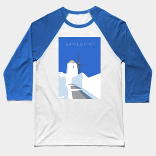 Santorini Baseball T-Shirt